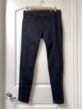 Rag & Bone Midnight Zip Ankle Skinny Jeans Size 30
